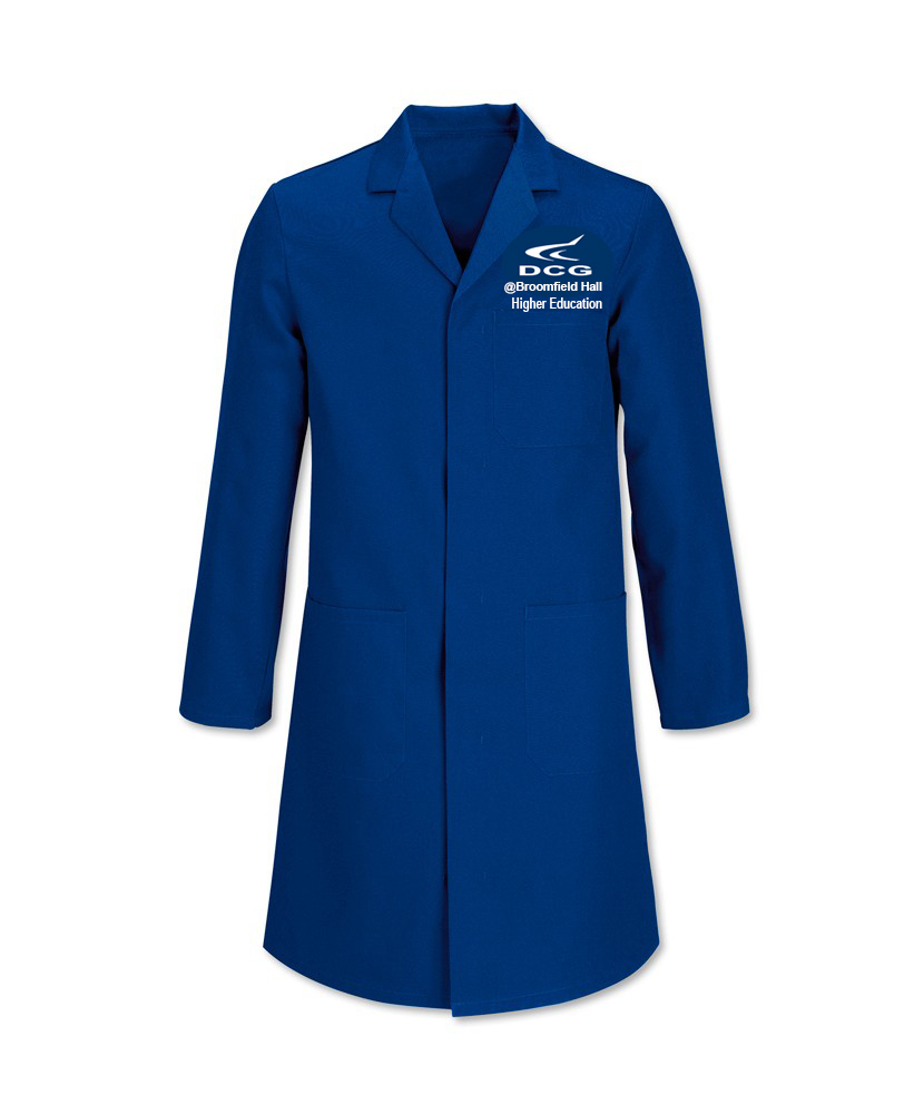 Royal blue lab coat hotsell